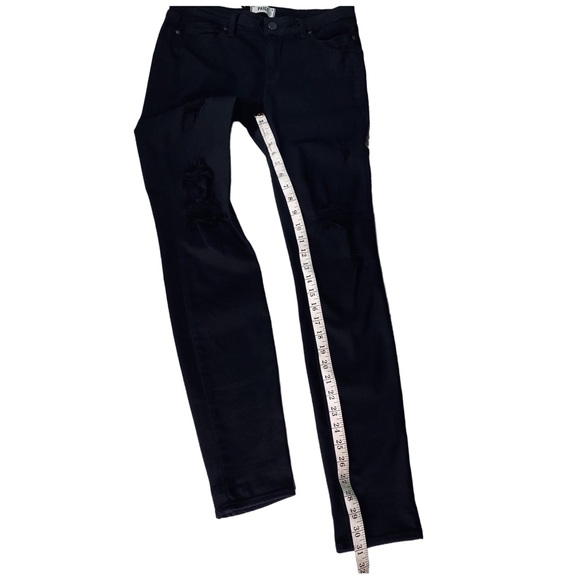 PAIGE - Verdugo Ultra Skinny Black Denim Jeans - Size 30 - Picture 6 of 15